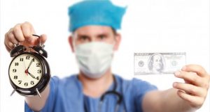 young-doctor-holding-clock-and-100-dollar-bill-shutterstock-800x430